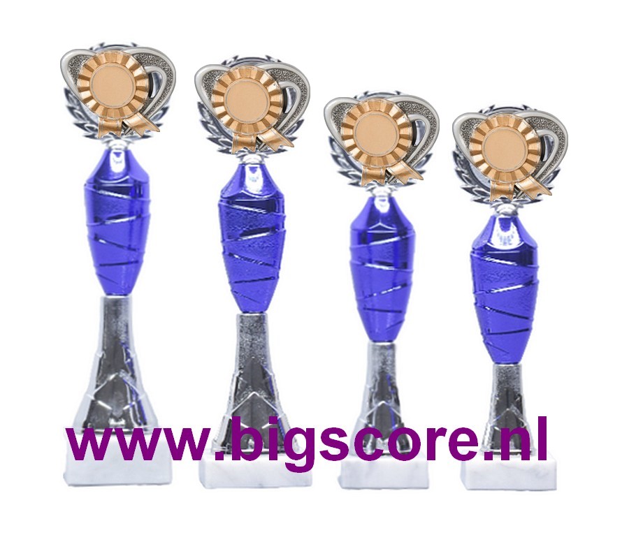 Rozet beker Z 535 Blauw-Zilver